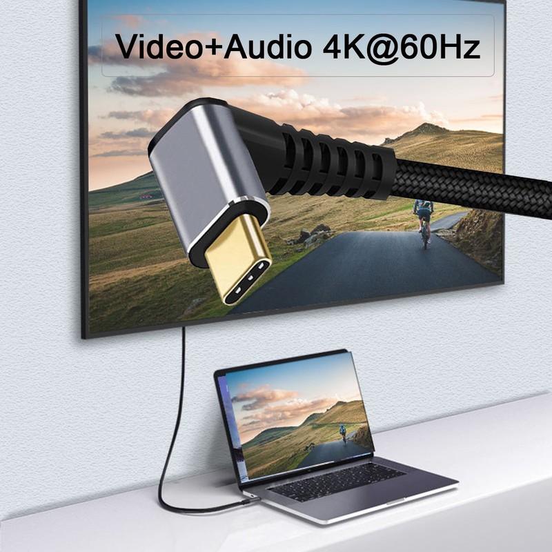 Chenyang 10Gbps 100W Data Cable 90 Degree Up Down Angled to Straight gallery