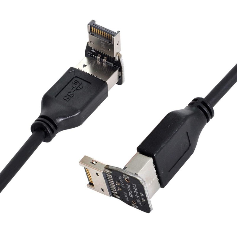 USB 3.1 Front Panel Header Male to Female Type-E Motherboard Extension 2 Pack gallery