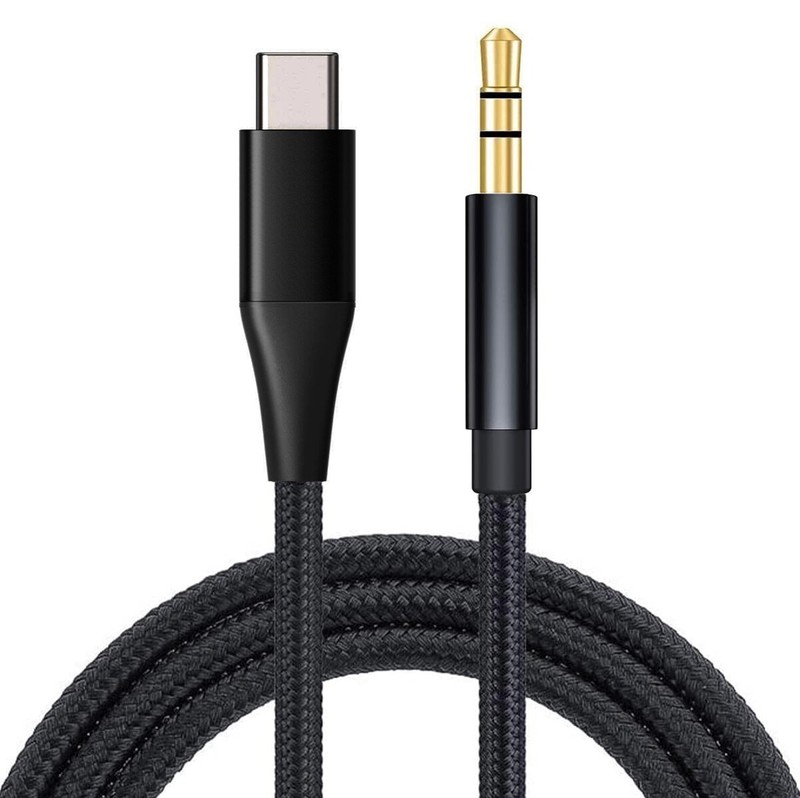 For iPhone 15/Pro/Max/Plus – USB-C to 3.5mm Aux Cable Audio Cord Car Stereo