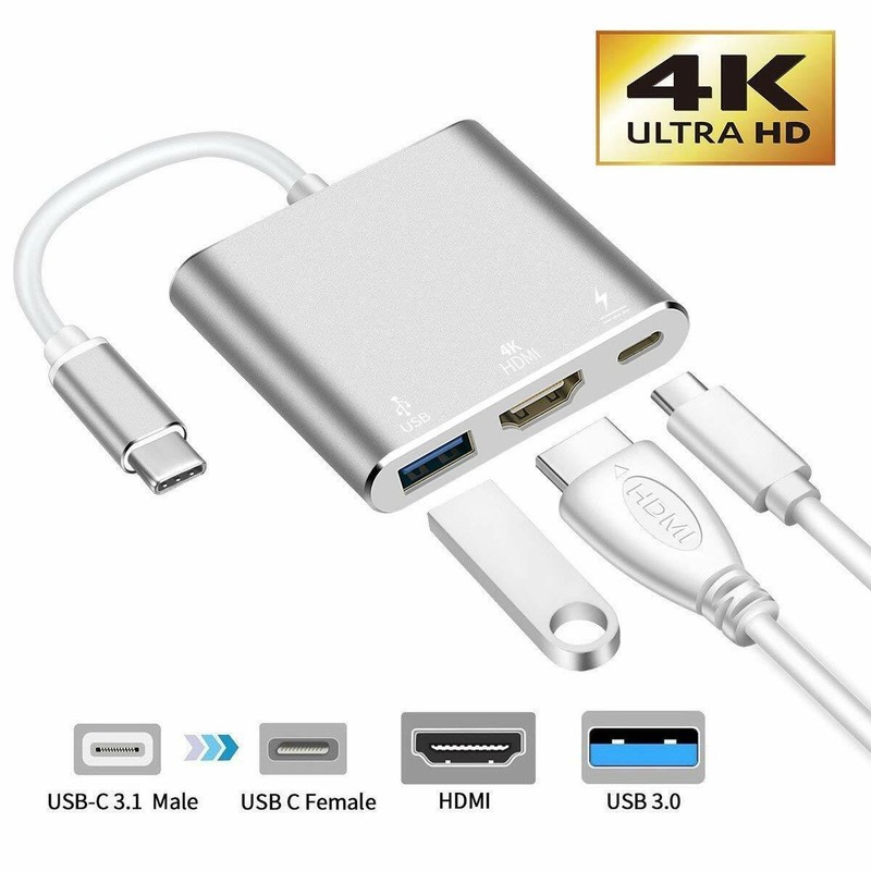 USB-C Type C HDMI HDTV TV Cable Adapter for Apple iPhone 16e/16 Plus/16 Pro Max gallery