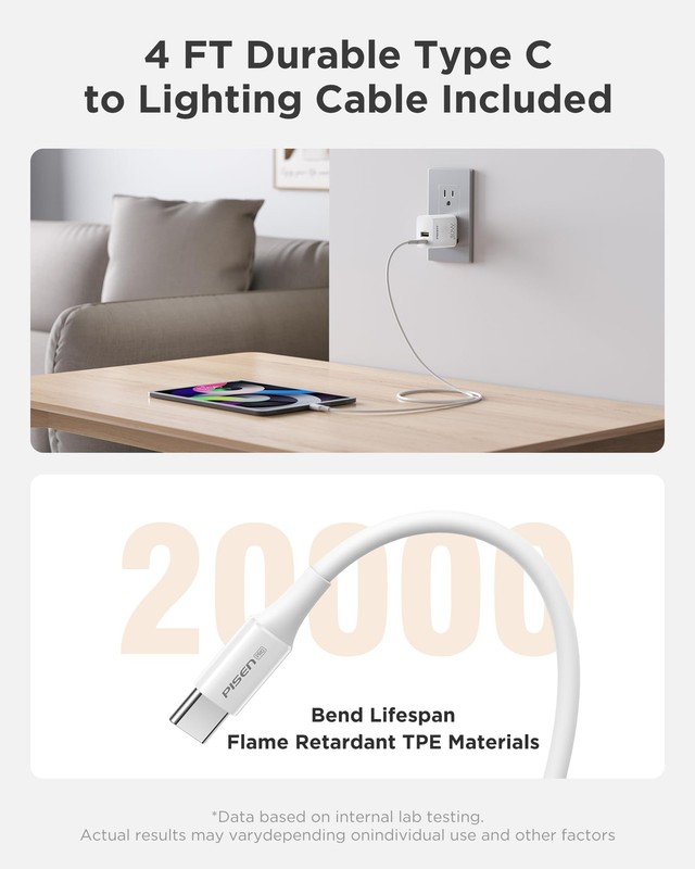 30W USB C Charger - PD QC 3.0 Dual Port Charging Block, 30 Watt USB C Charger... gallery