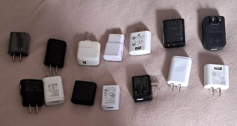 Huge Mixed Cable & Charger Lot – Audio, USB, Phone, Network, Power – Tested gallery