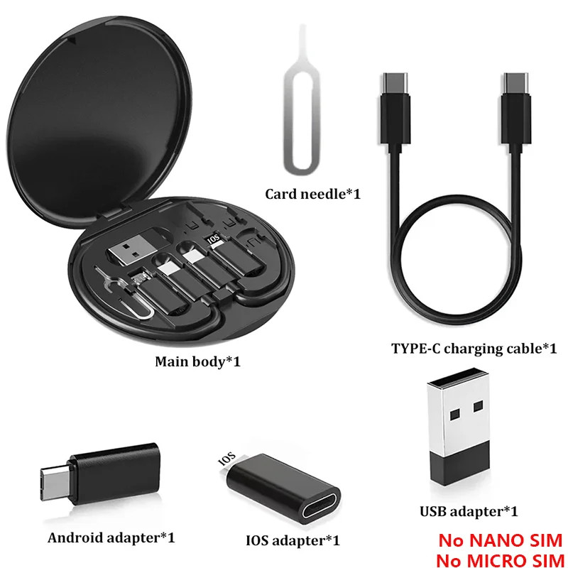 Multi USB Type C to C 60W Charging Adapter Cable Kit USB C to Lighting Conversio