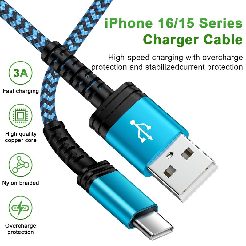 USB C Charger Cord Samsung Fast Charging Type C Cable Android Phone Power Cor... gallery