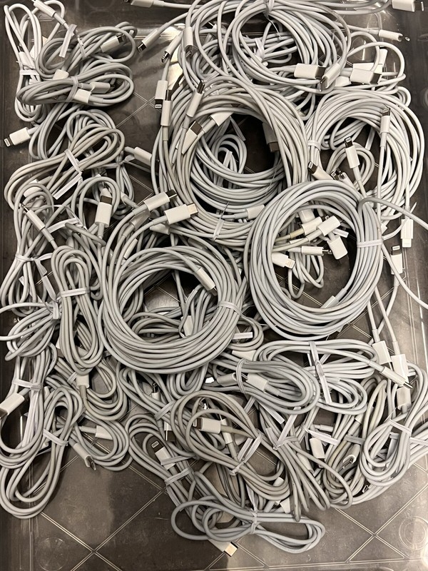 Lot of 10 Genuine Apple‎ USB-C to Lightning Cables 3ft. Used gallery