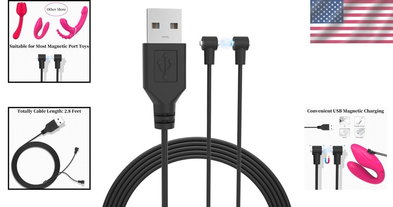 Versatile Magnetic USB Charger Cable – Fast Charge Massagers & PCs Effortlessly gallery