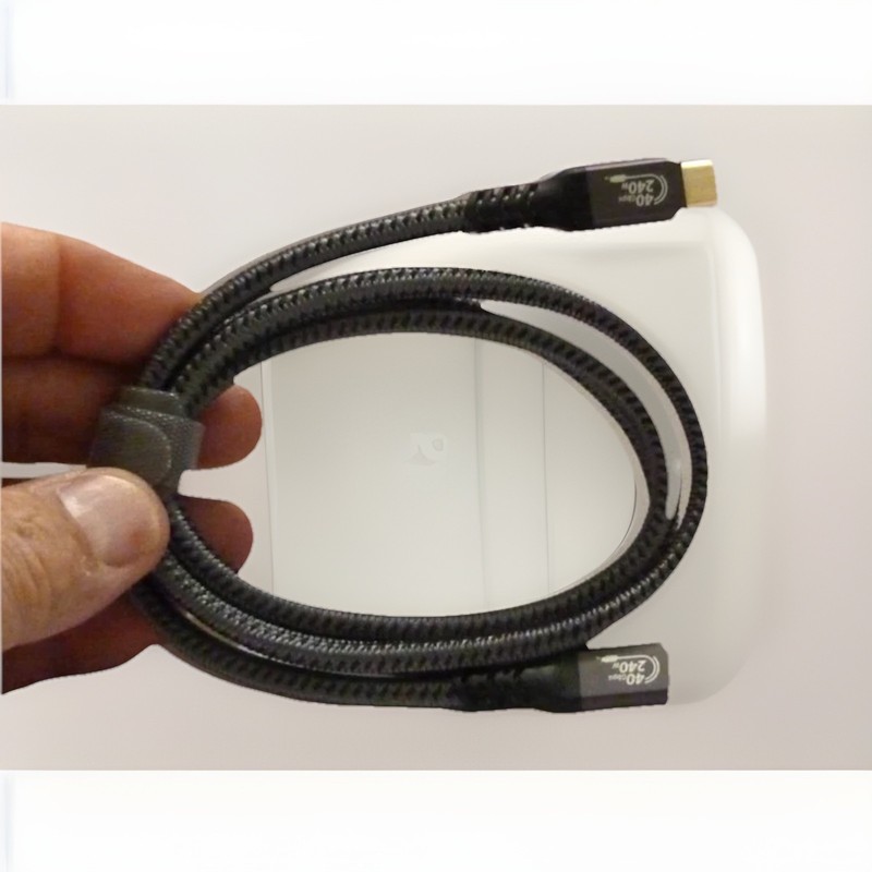 3FT Nylon Braided USB C to USB C 3.2 Gen 2 x 2 Video Cable for Monitor 4K60Hz…
