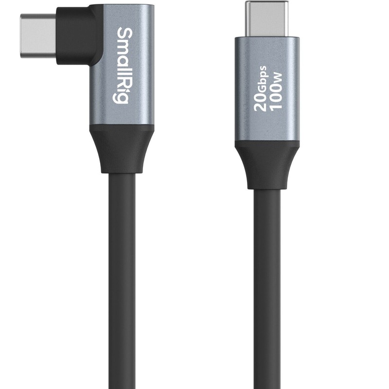 SmallRig USB-C to USB-C Data Cable Straight-to-Angled
