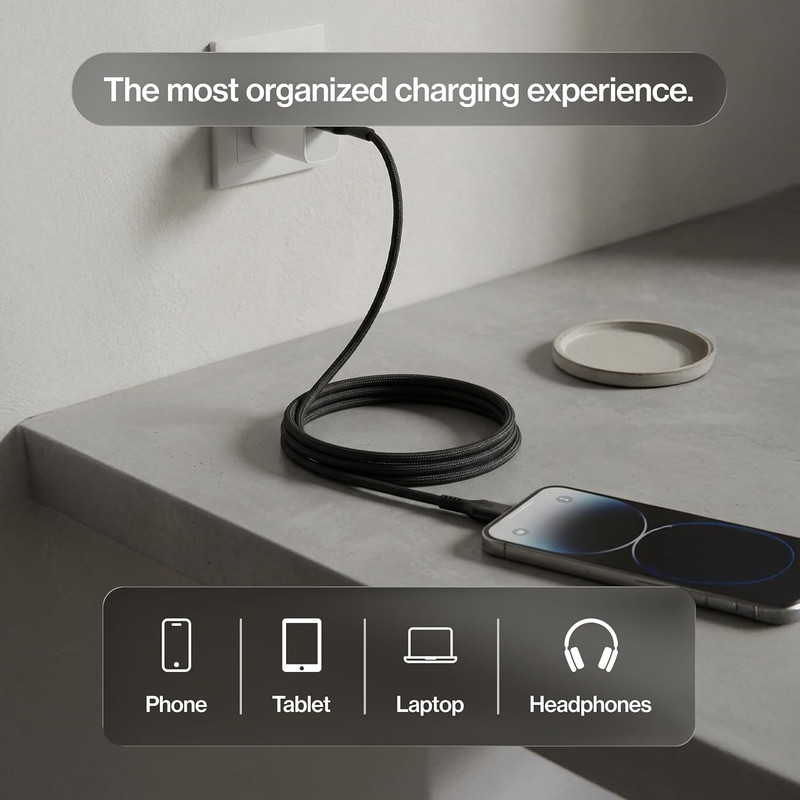 Magstack Pro USB C to USB C Cable, Clutter-Free Magnetic Type C Charger Fast Cha gallery