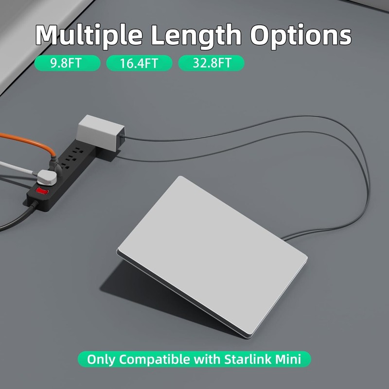 Starlink Mini 9.8Ft/3M DC Power Cable, Outdoor Waterproof Replacement Cable gallery