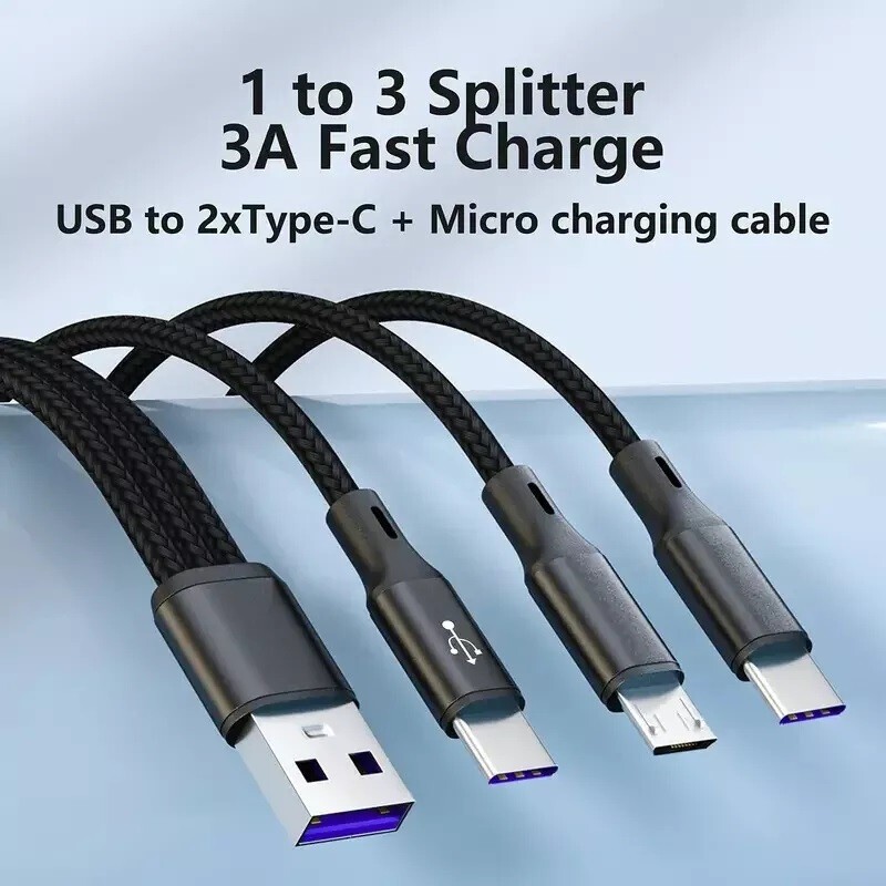 Fast Charging USB-C to Type-C Cable High-Speed Data Transfer 47”39”20” gallery