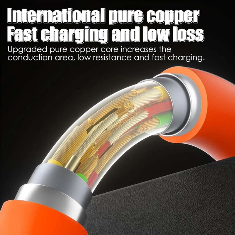 4 in1 Digital Display USB Type-C PD Fast Charging Cable 100W For iPhone Android gallery