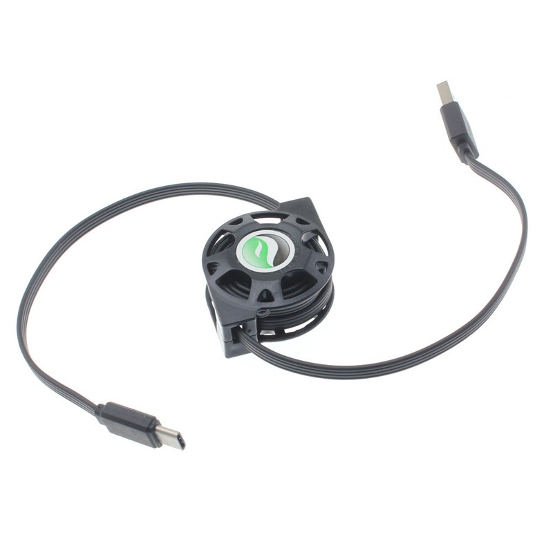 For Galaxy S20/S21/S23/S24/FE – USB Cable Retractable Type-C Charger Power Cord