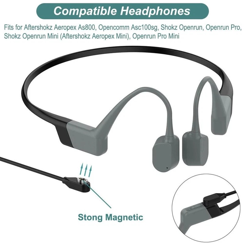 Magnetic Charging Lead for After-Shokz Aeropex OpenRun & OpenComm Headphones gallery