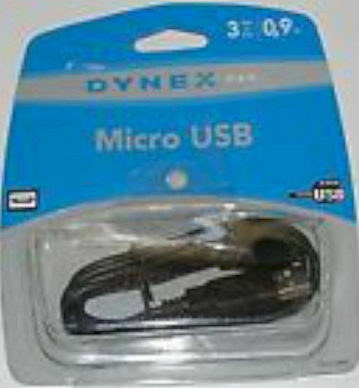 NEW Dynex DX-C114201 3′-ft Micro-USB Charge Sync Cable Power for PS4 Controller
