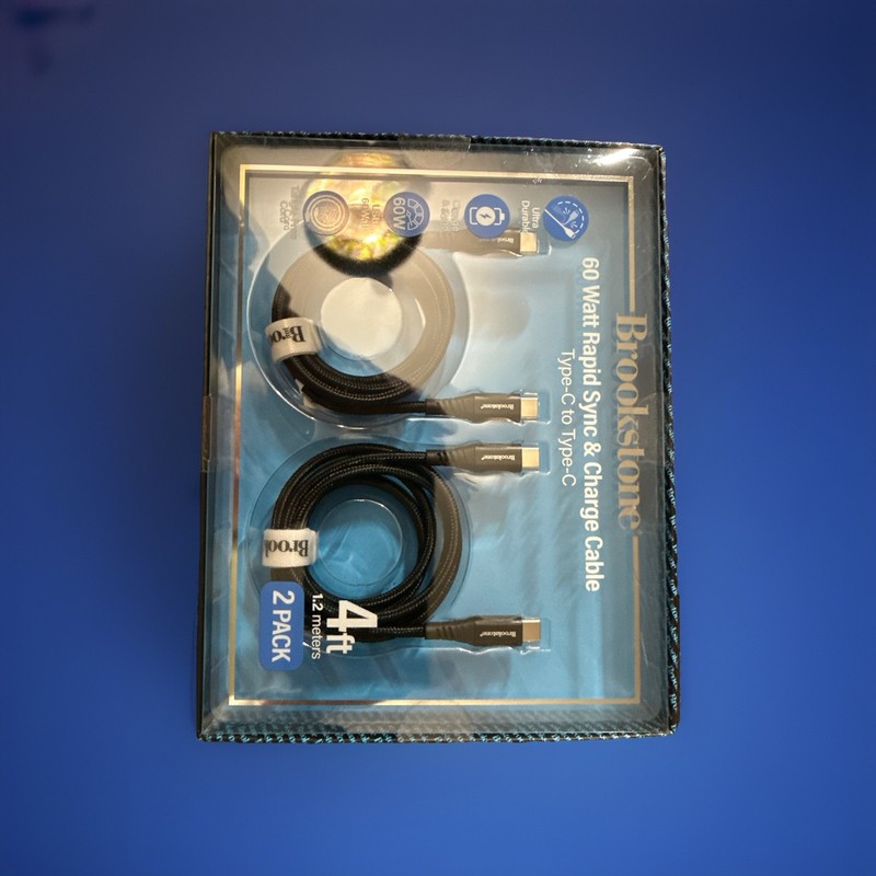 BROOKSTONE 60 Watt Rapid Sync &charge Cable Type C