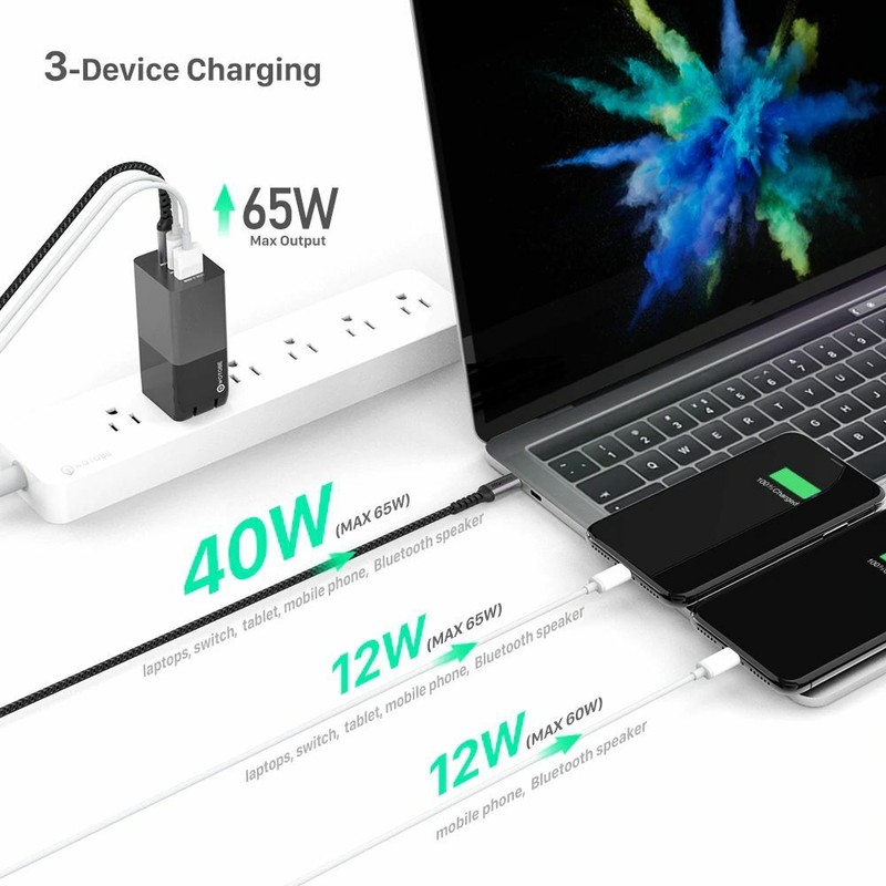 USB C to USB C Cable 3m 100W Long 10ft USB Type-C 5A E Mark Fast Charging 300cm gallery