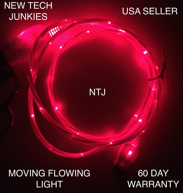 FLOW LED Light (3ft) el USB data sync charger cable FOR iPhone 6 5s 5c plus gallery