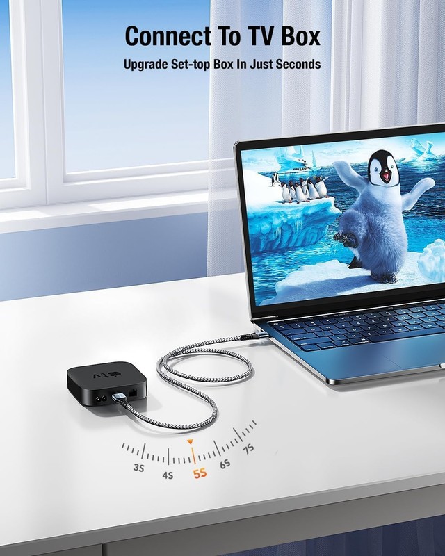 USB 3.0 Type A Male to Male Extension Cable 1.65 FT Double End Cord Grey gallery