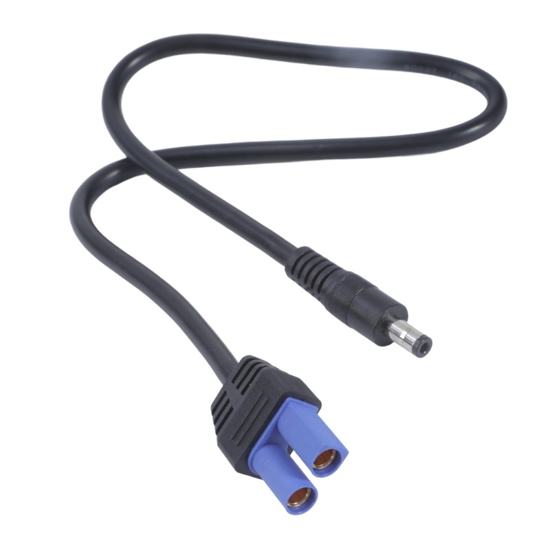 Emergency Starter Wire EC5 Female To DC5525 Male 50cm 180W For Automotive Power