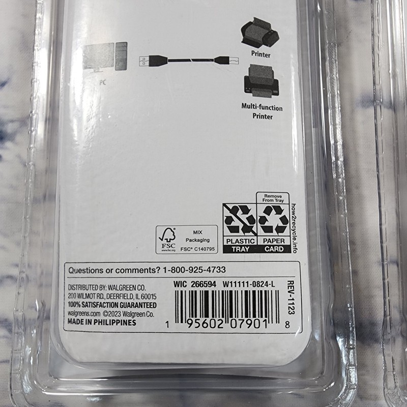 Infinitive USB-A To USB-B Cable USB 2.0 6FT LOT OF 2 gallery
