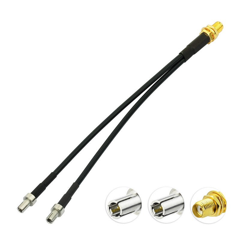 For Netgear NIGHTHAWK M1 MR1100 mobile WiFi Splitter Adapter Cable Dual TS9 15cm