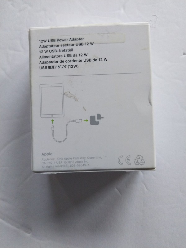 Apple 12W USB Power Adapter Original OEM for iPhone iPad White A2167 gallery