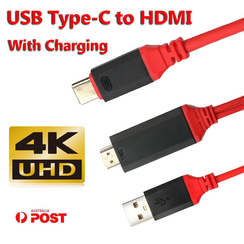 Premium USB Type C to HDMI Adapter Cable Cord 4K For Oppo Find x8 6 X7 Ultra Pro