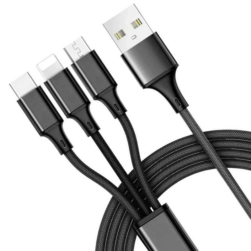 For Samsung Galaxy A33 5G/A32 5G – Power Cord 3-in-1 USB Cable Charging Wire