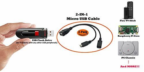 2-in-1 Micro USB to USB Adapter OTG Cable + Power Cable for Fire Stick And PS4 gallery