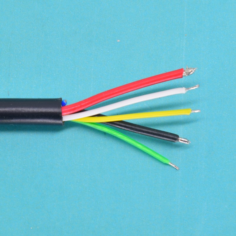 100pc 1ft/30cm USB C Type-C Female Cable 5A 20AWG 5core Power Pigtail DATA Cable gallery