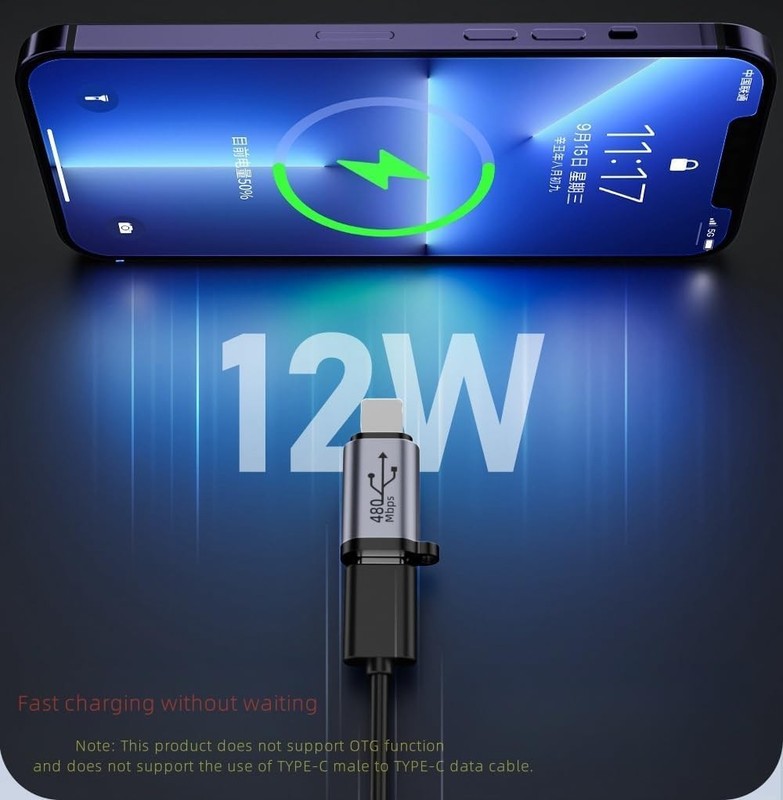 8 PCS USB Adapter Kit TypeC Micro Mini Lighting To USB 480Mb Phone PC Mac gallery