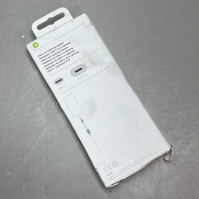 APPLE Fast Charging USB-C To Lightning Adapter 1 Ft White 057-00-2871 (Return) gallery