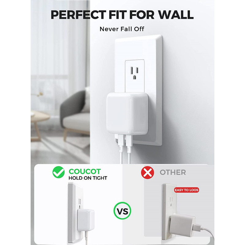 For iPhone 14 13 12 11 XR X iPad 35W Dual USB-C Fast Power Adapter Type C Cable gallery