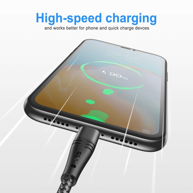2 Pack 10ft Micro USB Cable Android Phone Charger Extra Long Charging Cord gallery