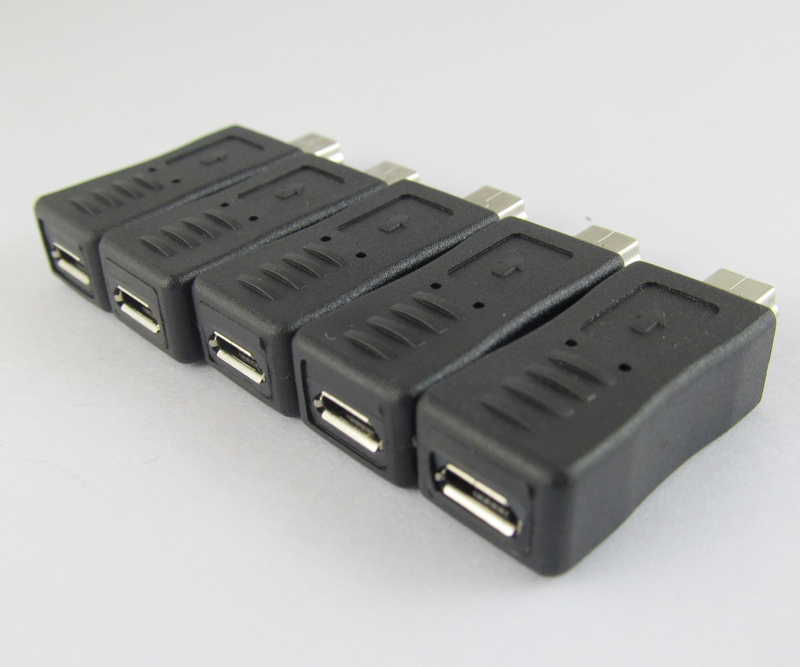100x Mini 5pin A Male To Micro 5pin Female Jack USB Adapter Converter Connector gallery
