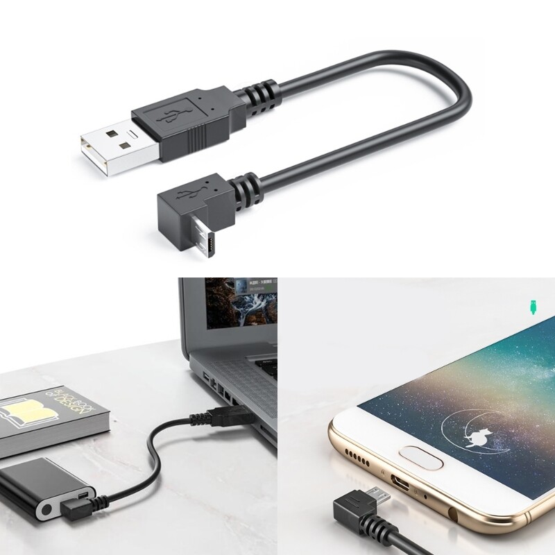 Micro USB Charging Cord USB2.0 Male to Android Up Down Left Right Data Wire Line gallery