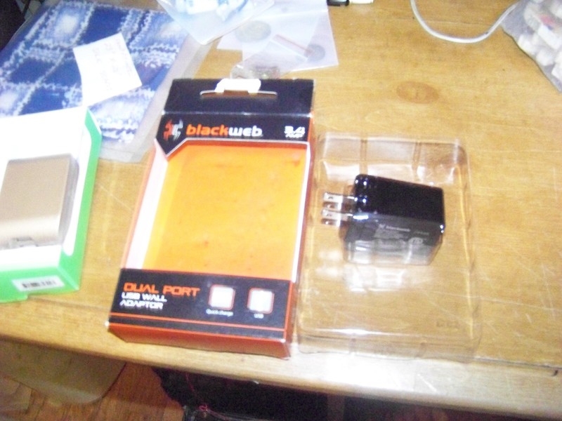 Black WEB 3.4 AMP iPhone, ipad Dual Port USB Wall CHARGER NEW gallery