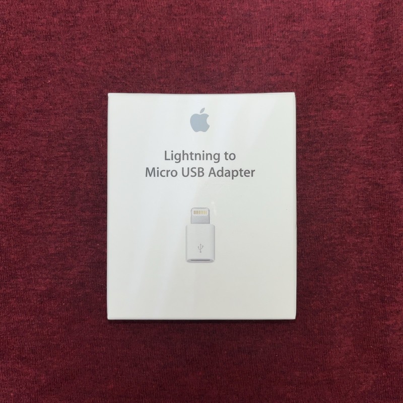 Genuine Apple Lightning to Micro USB Adapter A1477 MD820ZM/A
