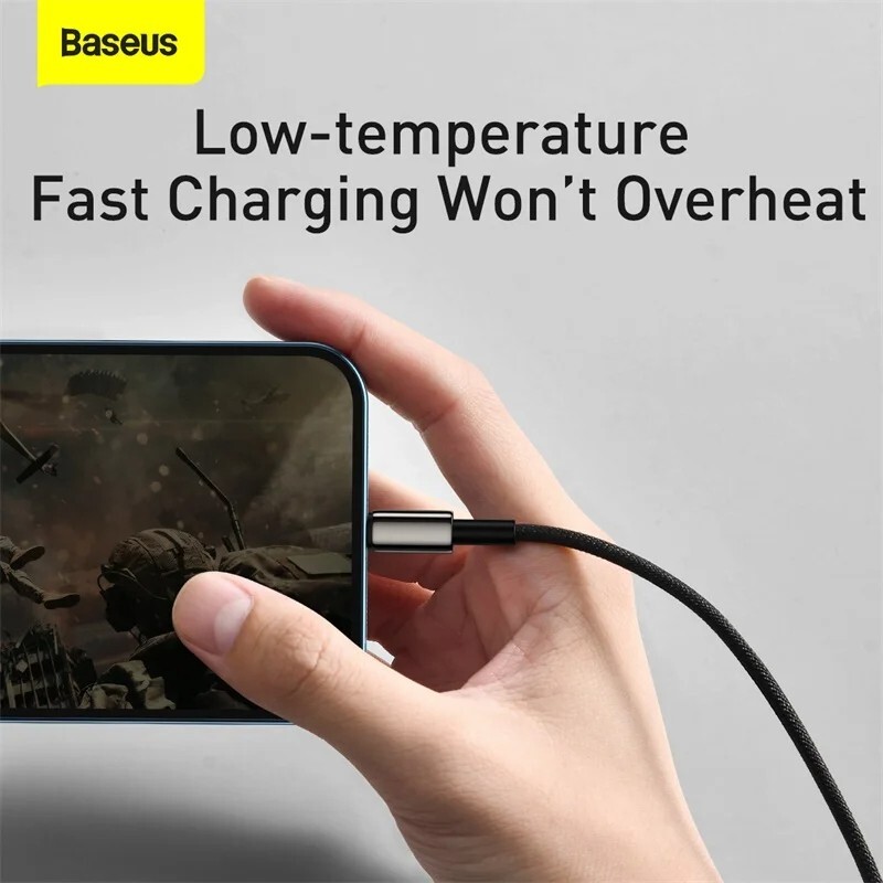 Baseus 3 in 1 USB Type C Cable For iPhone 14 13 12 Fast Charging Cable Samsung gallery