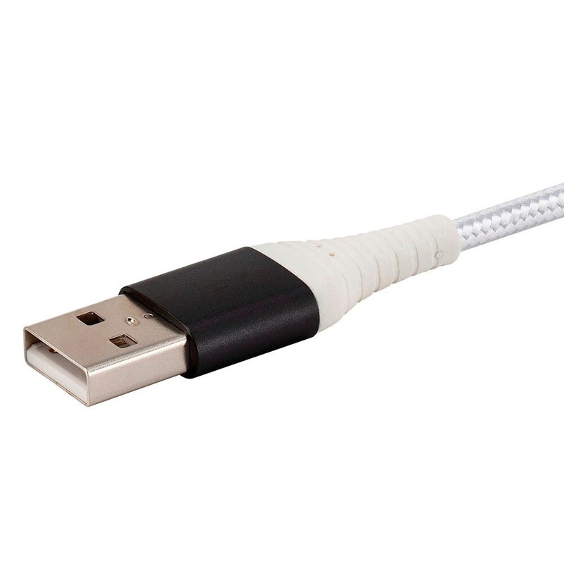 3FT USB-C 3.1 Type C to Type A Sync Data Charge Cable Reinforced Braided White gallery