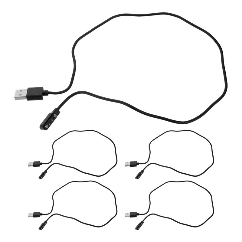 5PCS Magnet USB Fast Charge Data Cord - 4-Pin Smartwatch Phone Charger Magnetic gallery