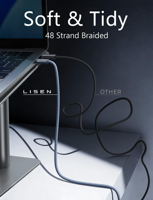 USB C to USB C Cable, 240W C to C Cable Fast Charging [6.6FT, 2 Pack] Type C Cha gallery