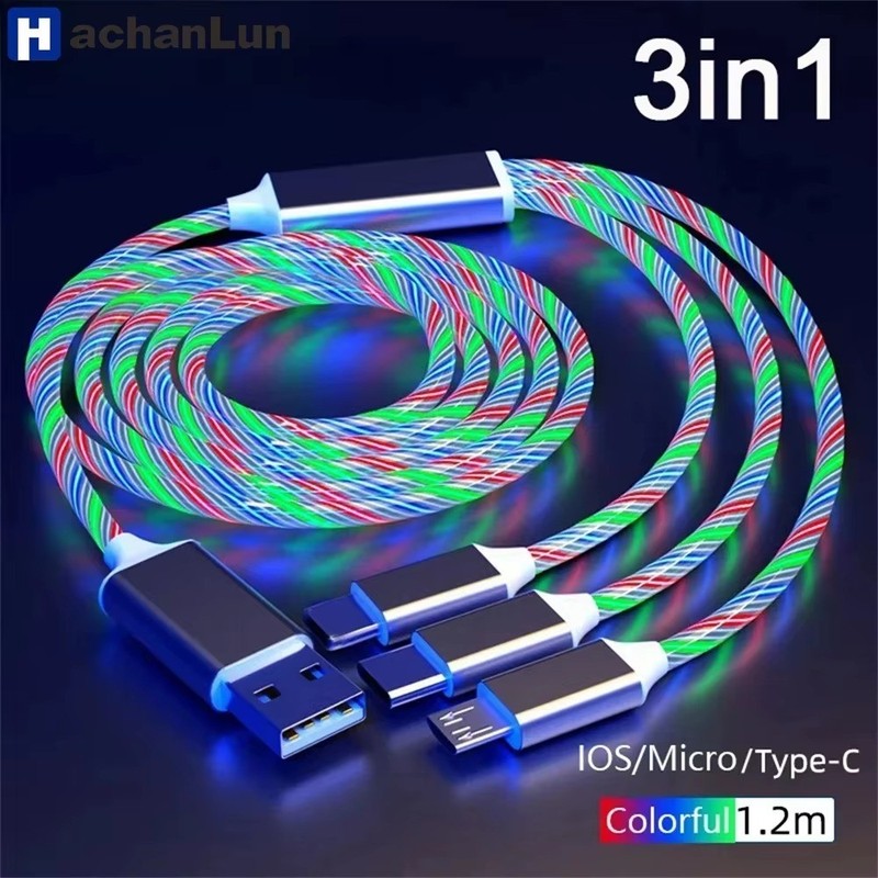 Micro USB Type-C Charging Cable for iPhone, 3 in 1 gallery