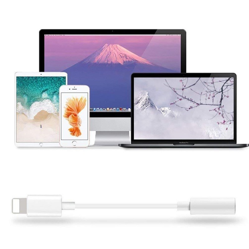 Apple Lightning to 3.5mm Headphone Jack Adapter for iPhone 7 8 PLUS X Xs Max gallery