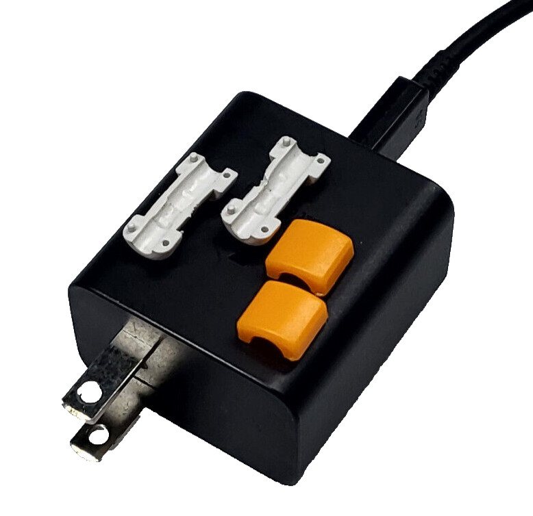 Data Cable Charging Cord Protector - Snap On Orange Universal Fit iPhone Android gallery