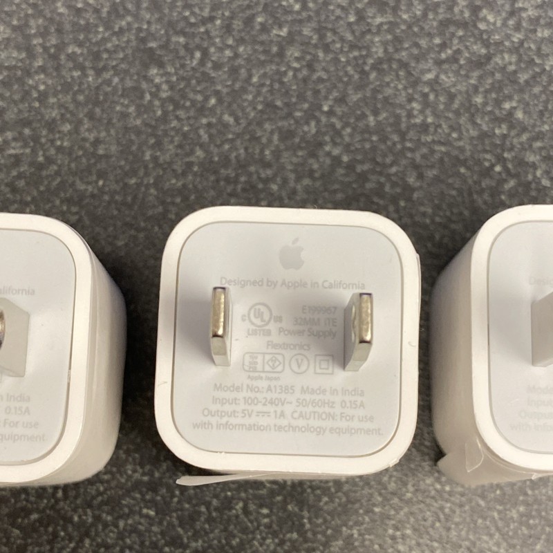 3-Pack Apple 5W USB Wall Charger Cube USB-A Power Adapter for iPhone iPad A1385 gallery