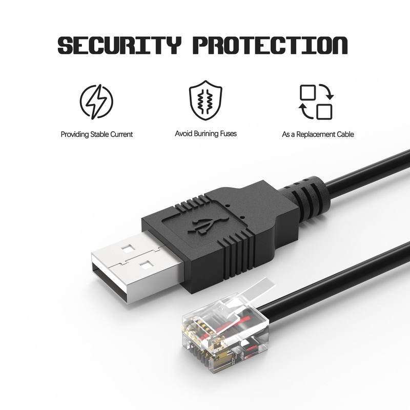 Radar Detector Power Cable, USB to RJ11 Plug Cord Compatible with Escort Pass... gallery