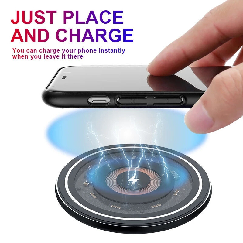65W Wall & Wireless Charger Fast Charge Pad For Samsung iPhone Android Cell Phon gallery