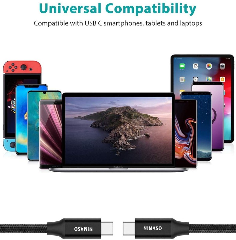 USB C 3.1 Gen 2 Cable 10Gbps Data Transfer, 4K Video Output Monitor Cable100W... gallery